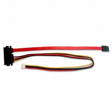ATA/SATA Cable SATA and Power Cable with Four-pin Feature and Pitch 2.0 Housing