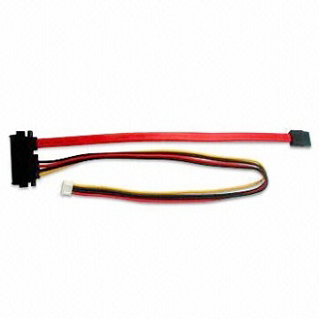 ATA/SATA Cable SATA and Power Cable with Four-pin Feature and Pitch 2.0 Housing